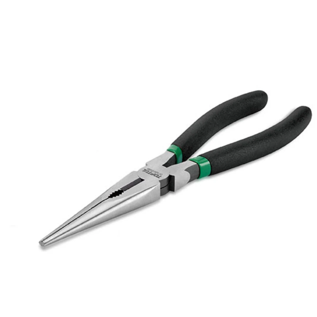 Toptul Needle Nose Pliers with Rubber Grip 8"