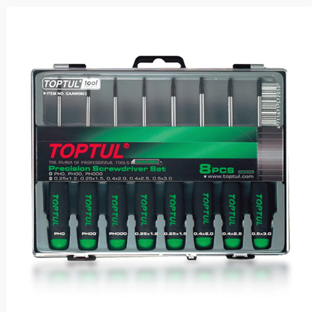 Toptul Precision Screwdriver Set (8 pieces)