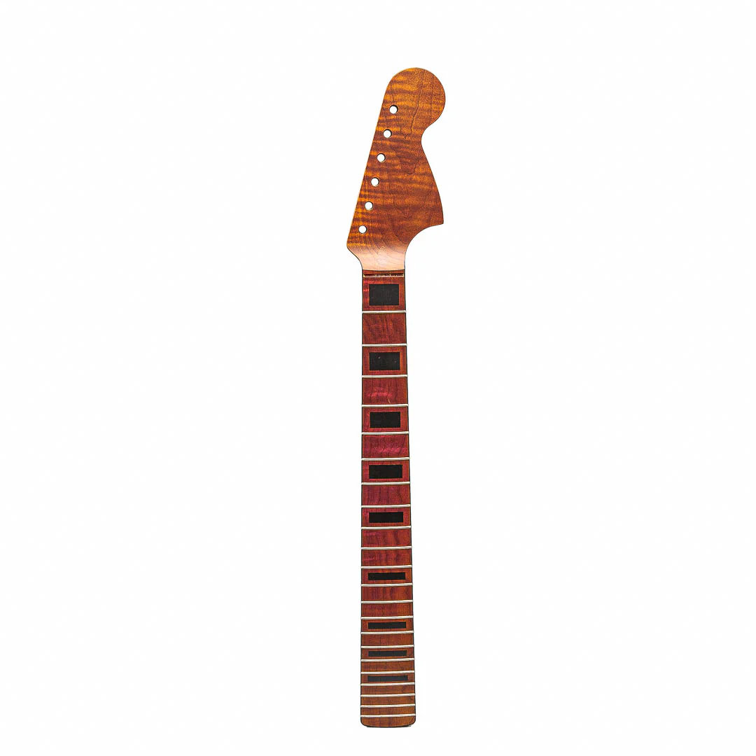 Allparts Select VIN-MOD Replacement Jaguar Neck AAA+ Roasted Flame Maple - Licensed by Fender - Image 2