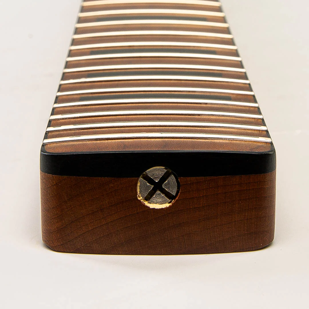 Allparts Select VIN-MOD Replacement Jaguar Neck AAA+ Roasted Flame Maple - Licensed by Fender - Image 4
