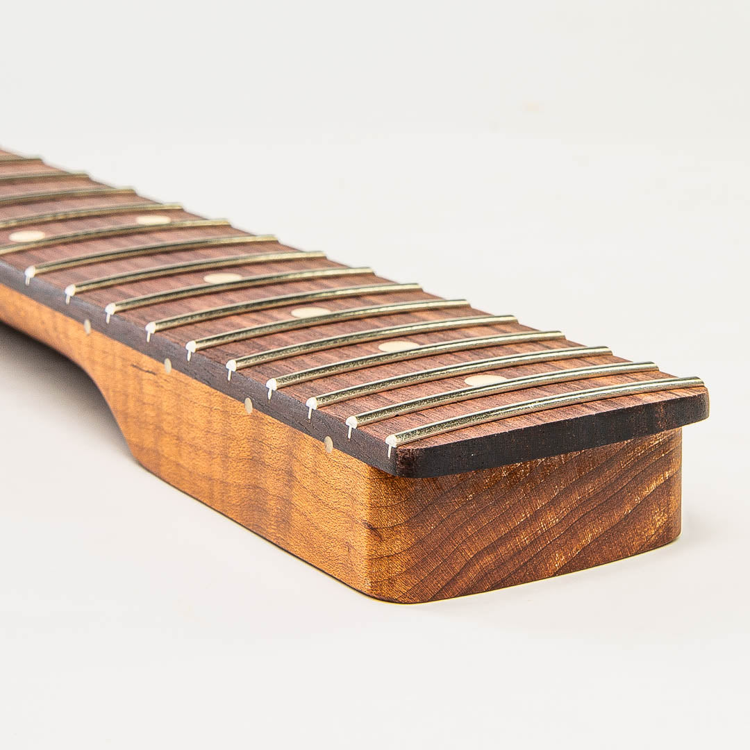 Allparts Select Ultra Mod Replacement Strat Neck AAA+ Roasted Flame Maple with Rosewood FB - Licensed by Fender - Image 5