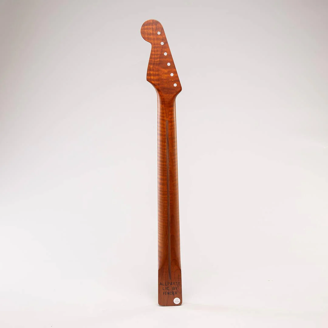 Allparts Select "50s U" Vintage Replacement Strat Neck AAA+ Roasted Flame Maple - Licensed by Fender - Image 3