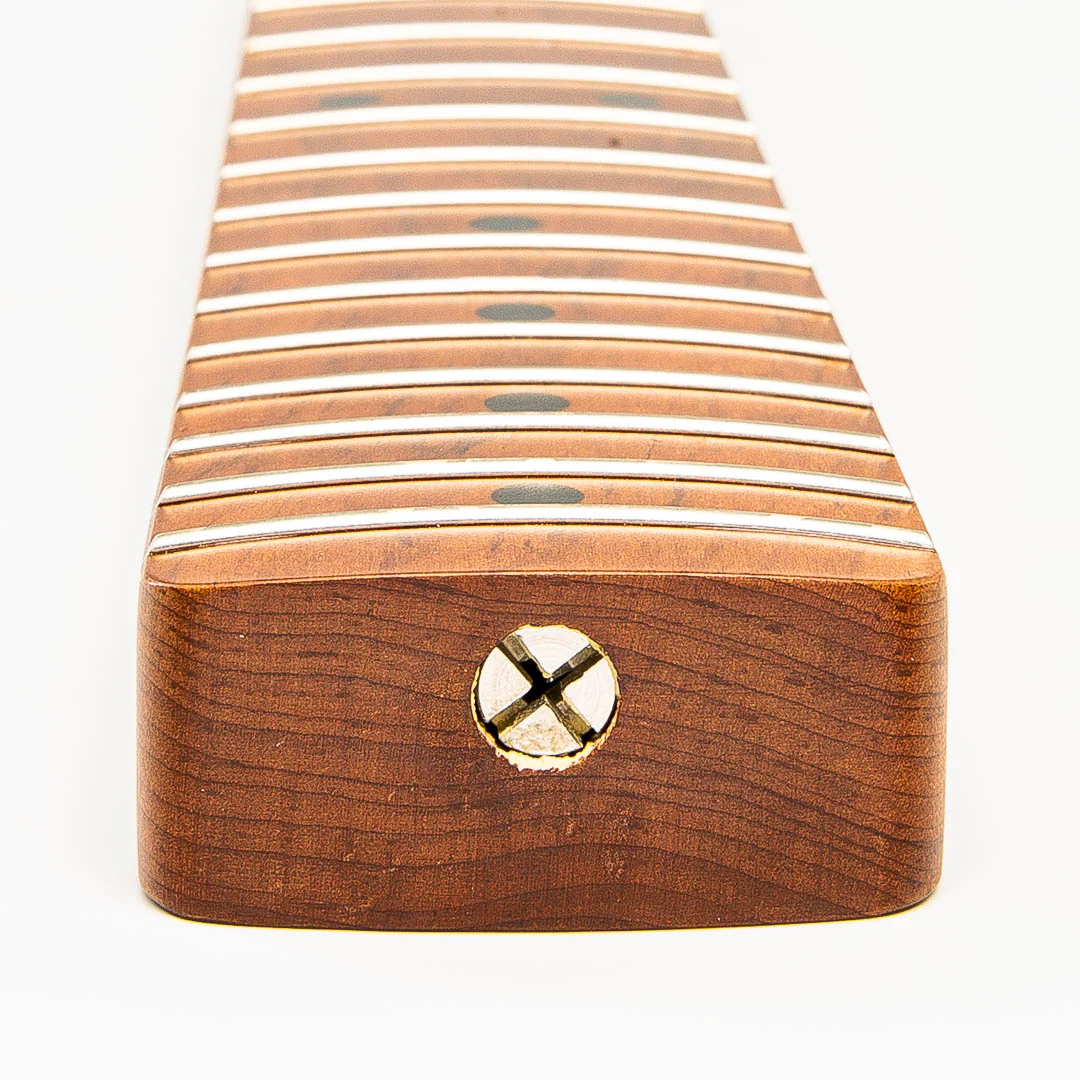 Allparts Select "50s U" Vintage Replacement Strat Neck AAA+ Roasted Flame Maple - Licensed by Fender - Image 4