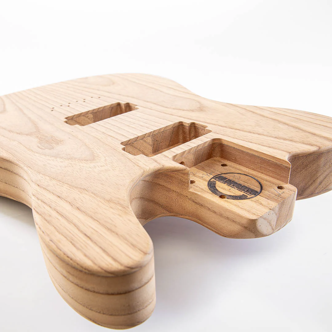 Allparts Select Unfinished Featherweight Replacement Body for Tele - Hum/Hum & Rear Route - Image 3