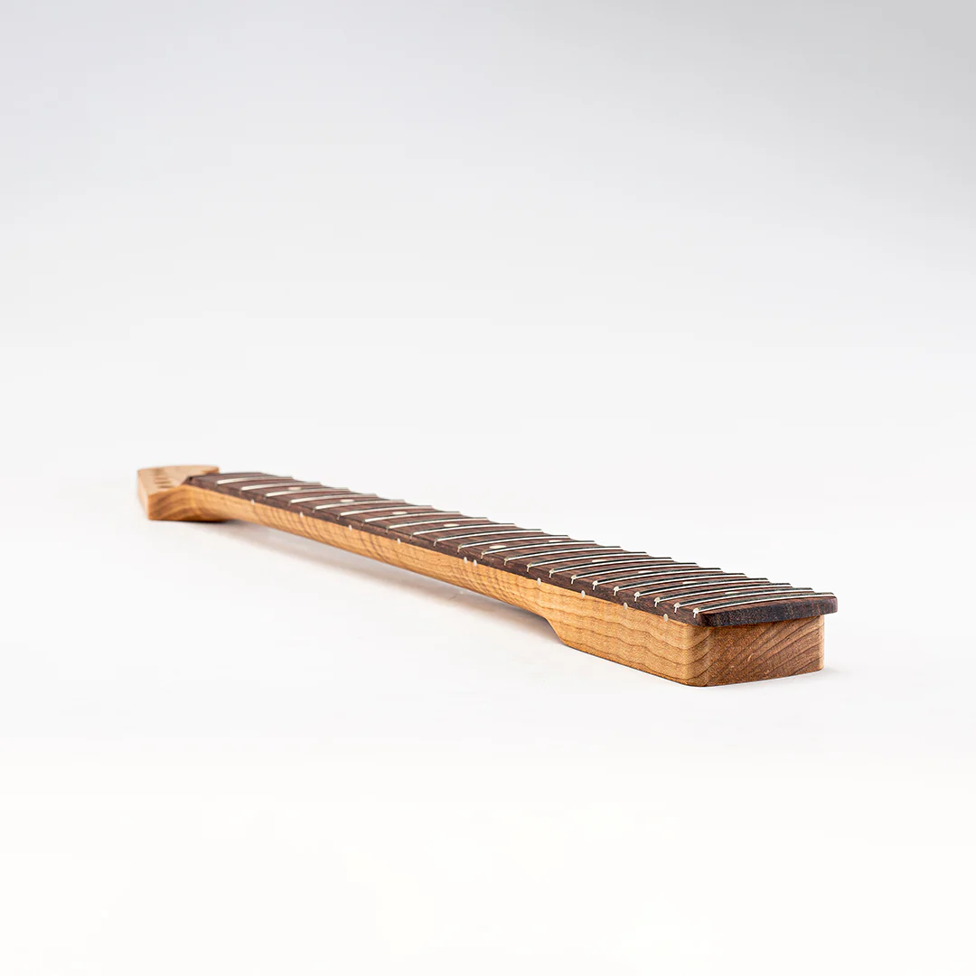 Allparts Select "Licensed by Fender®" AAA+ Roasted Flame Maple "Ultra-MOD" Replacement Neck for Stratocaster® - Unfinished - 12"-16" Compound Radius Rosewood Fretboard - Image 10
