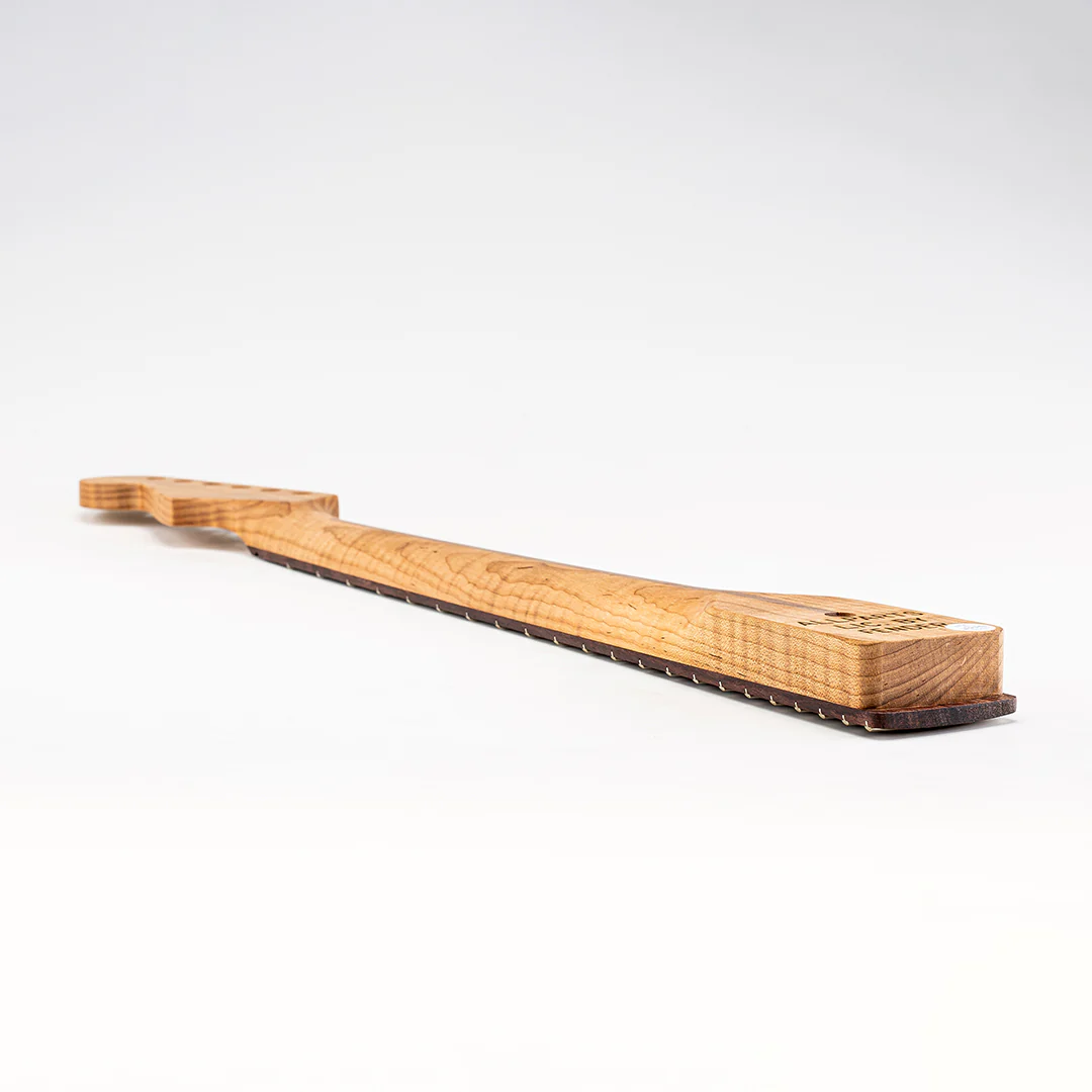 Allparts Select "Licensed by Fender®" AAA+ Roasted Flame Maple "Ultra-MOD" Replacement Neck for Stratocaster® - Unfinished - 12"-16" Compound Radius Rosewood Fretboard - Image 11