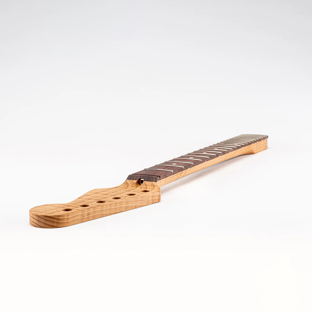 Allparts Select "Licensed by Fender®" AAA+ Roasted Flame Maple "Ultra-MOD" Replacement Neck for Stratocaster® - Unfinished - 12"-16" Compound Radius Rosewood Fretboard - Image 8