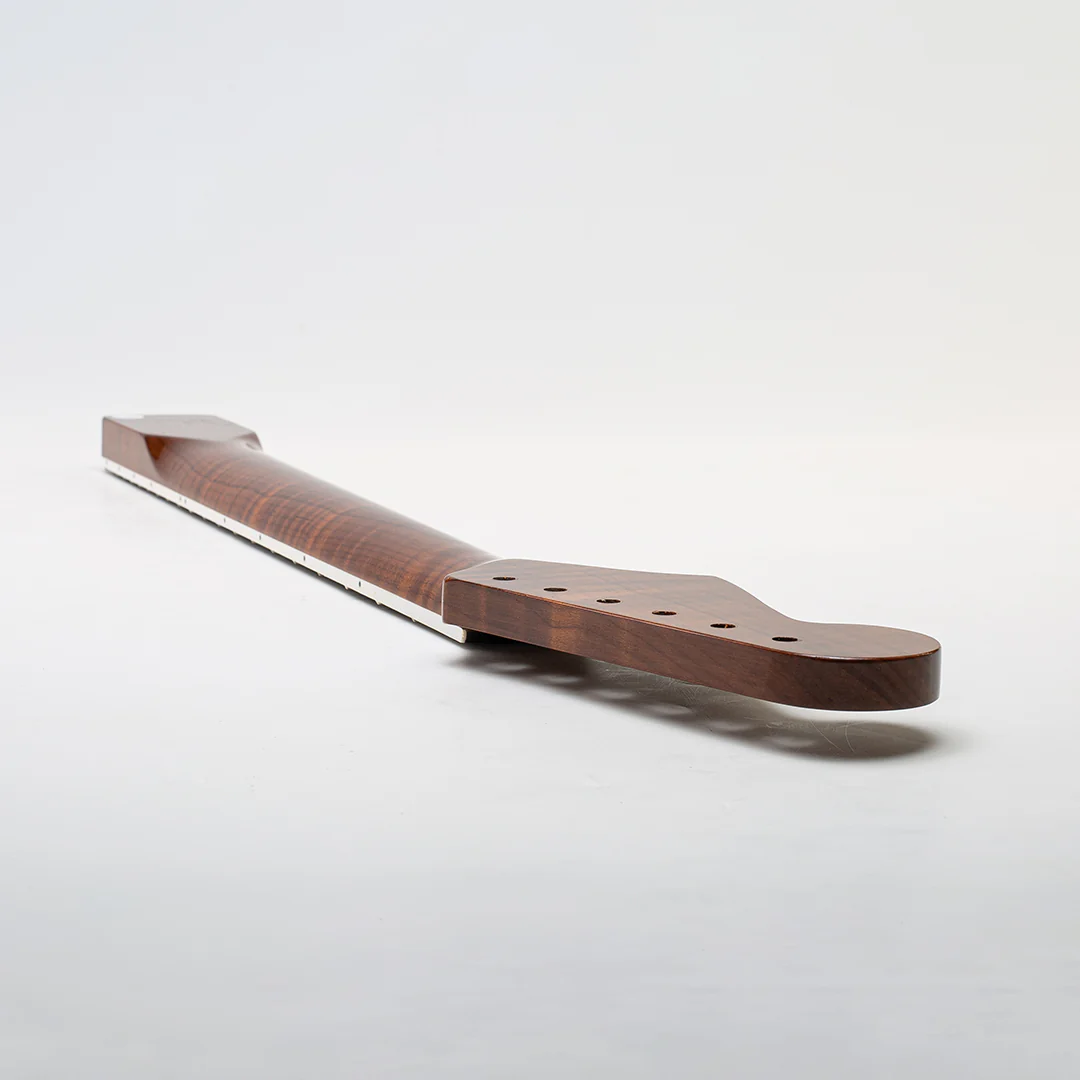 Allparts Select "Licensed by Fender®" AAA+ Roasted Flame Maple "VIN-MOD" Deluxe Replacement Neck for Stratocaster® - Nitro Finish - Bound Fretboard - Image 10