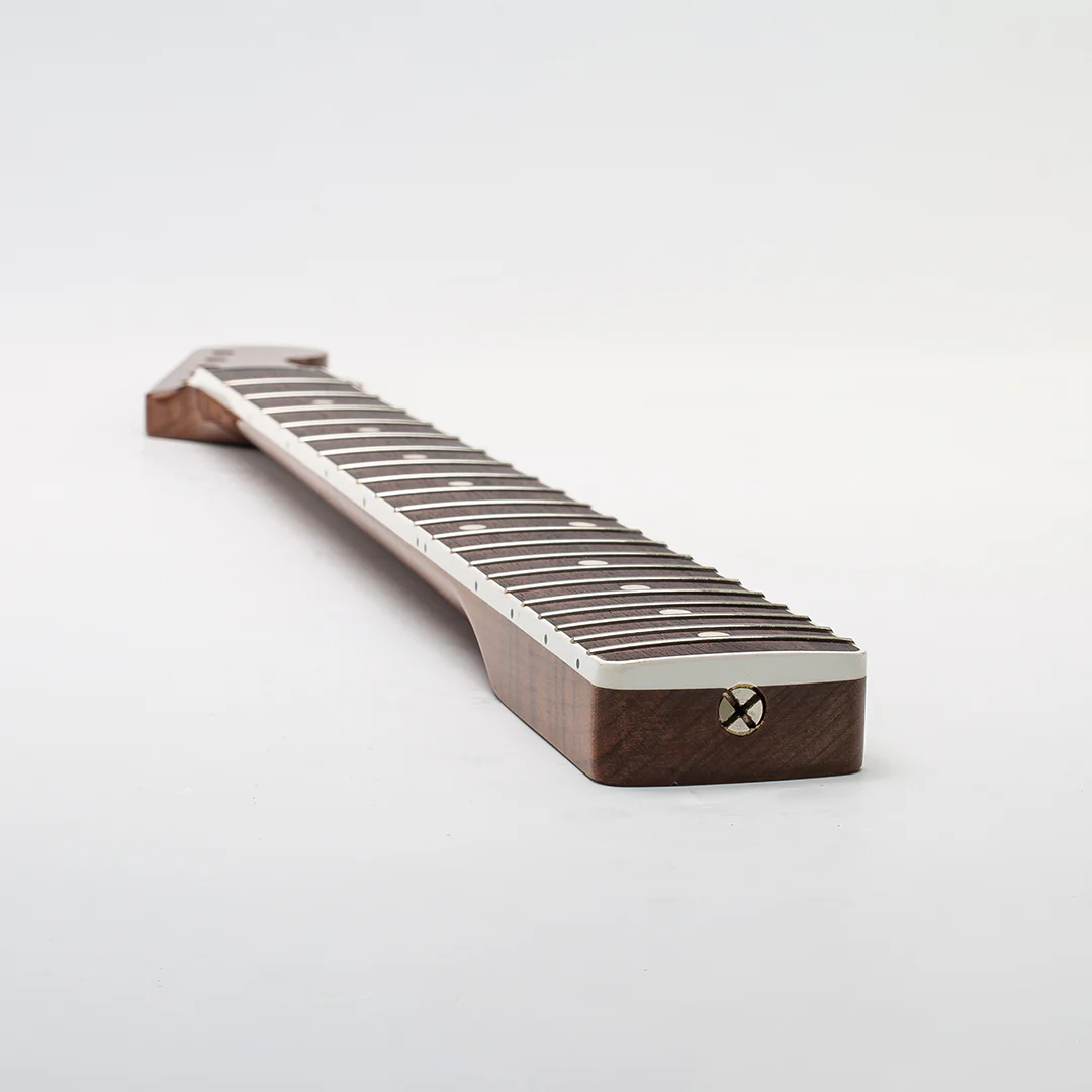 Allparts Select "Licensed by Fender®" AAA+ Roasted Flame Maple "VIN-MOD" Deluxe Replacement Neck for Stratocaster® - Nitro Finish - Bound Fretboard - Image 7