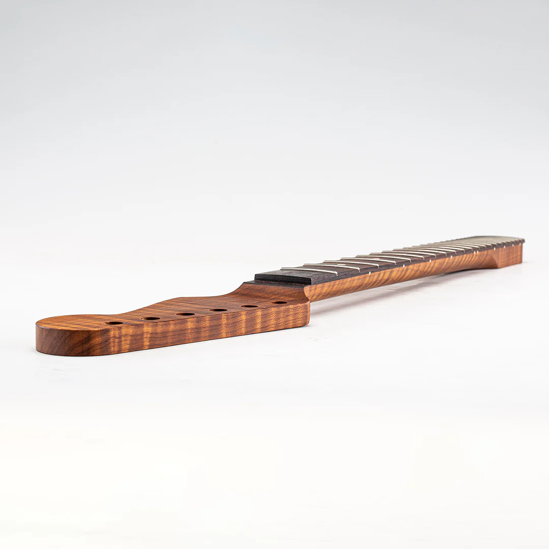 Allparts Select "Licensed by Fender®" AAA+ Roasted Flame Maple "VIN-MOD" Replacement Neck for Stratocaster® - Thin Poly Finish - 12" Radius Rosewood Fretboard - Floyd Nut Slot - Image 12
