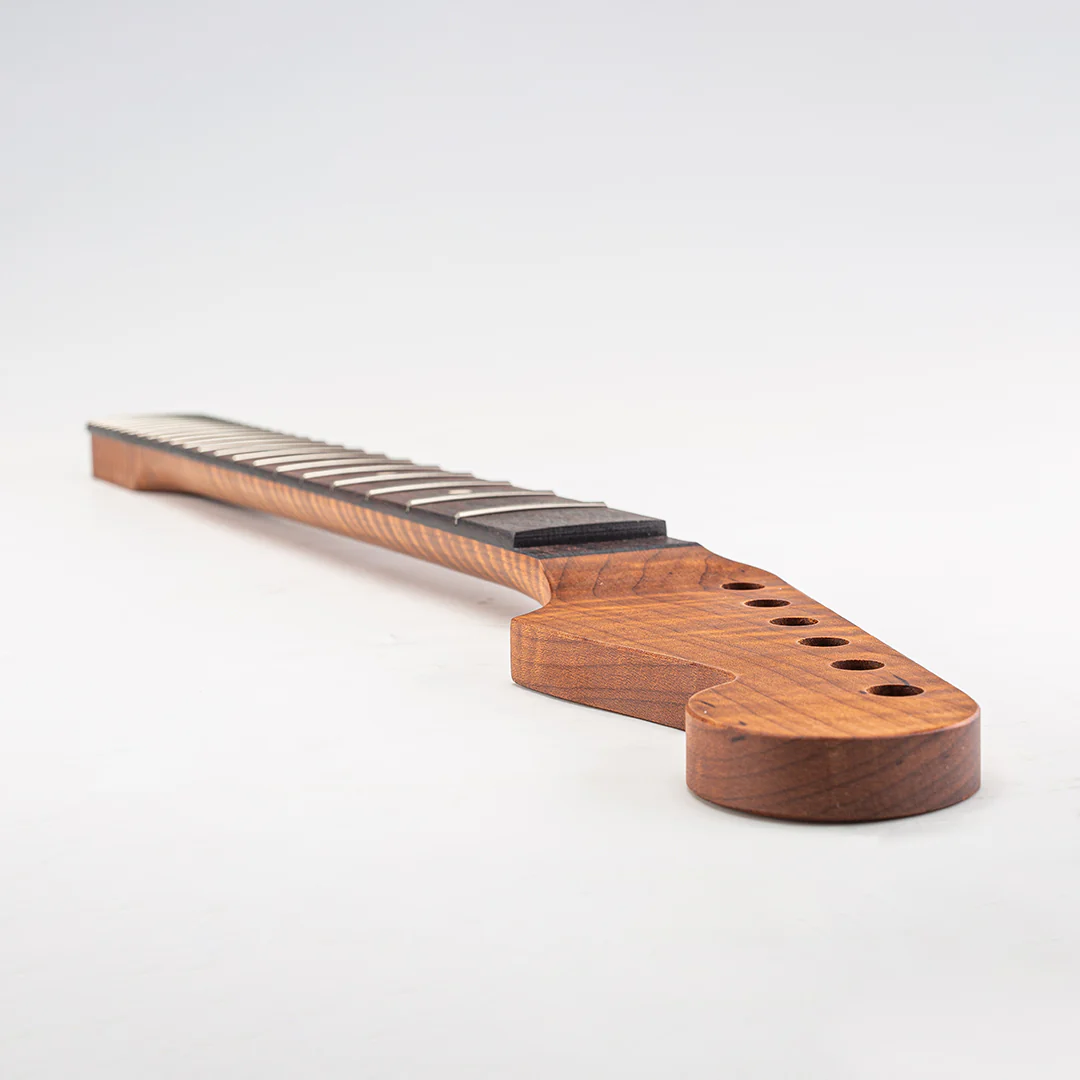 Allparts Select "Licensed by Fender®" AAA+ Roasted Flame Maple "VIN-MOD" Replacement Neck for Stratocaster® - Thin Poly Finish - 12" Radius Rosewood Fretboard - Floyd Nut Slot - Image 13
