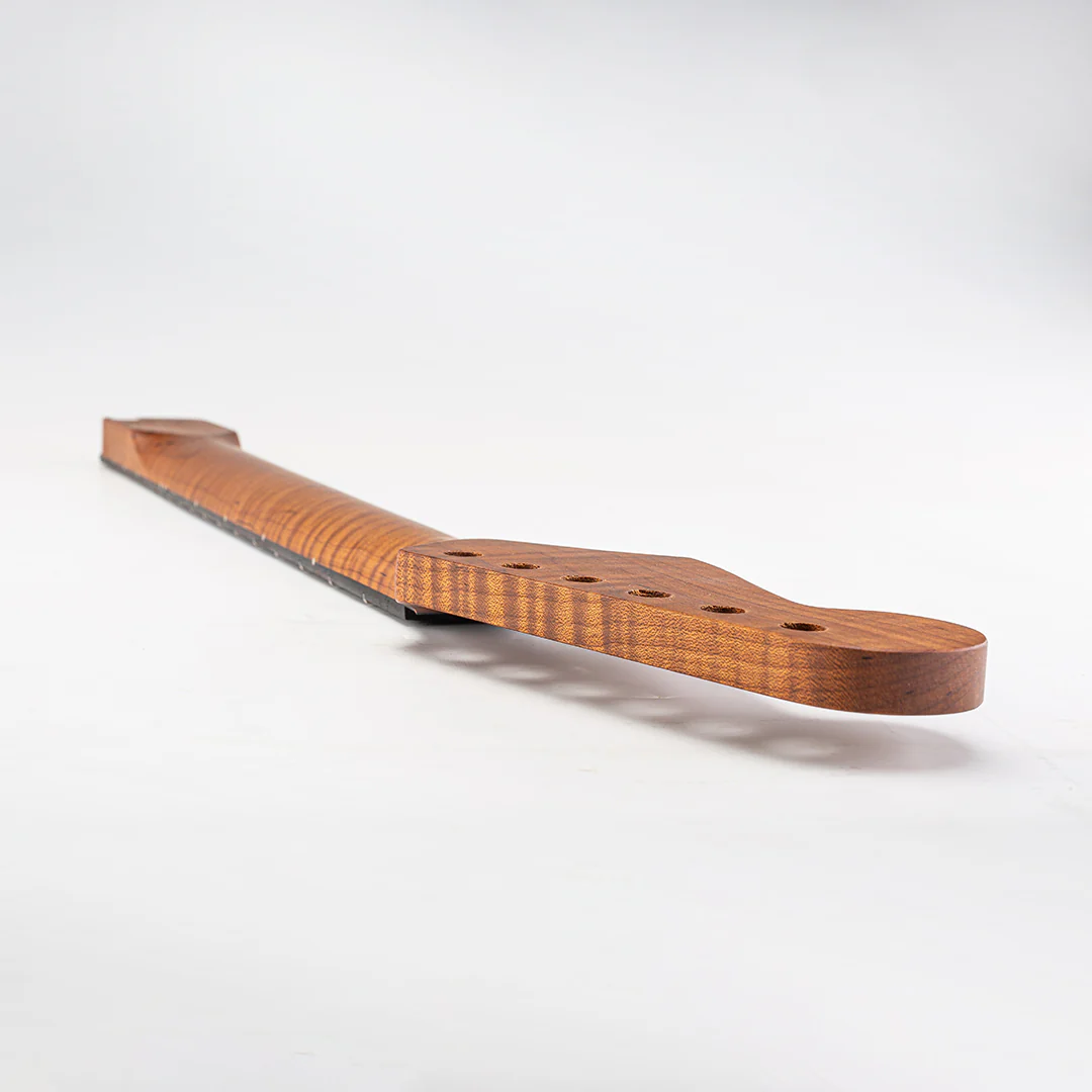 Allparts Select "Licensed by Fender®" AAA+ Roasted Flame Maple "VIN-MOD" Replacement Neck for Stratocaster® - Thin Poly Finish - 12" Radius Rosewood Fretboard - Floyd Nut Slot - Image 17
