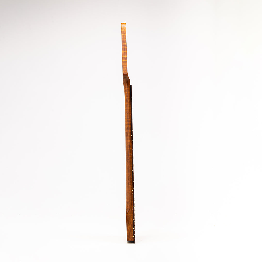 Allparts Select "Licensed by Fender®" AAA+ Roasted Flame Maple "VIN-MOD" Replacement Neck for Stratocaster® - Thin Poly Finish - 12" Radius Rosewood Fretboard - Floyd Nut Slot - Image 5