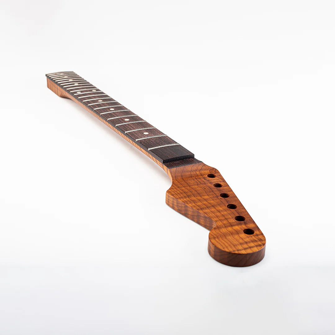 Allparts Select "Licensed by Fender®" AAA+ Roasted Flame Maple "VIN-MOD" Replacement Neck for Stratocaster® - Thin Poly Finish - 12" Radius Rosewood Fretboard - Floyd Nut Slot - Image 9