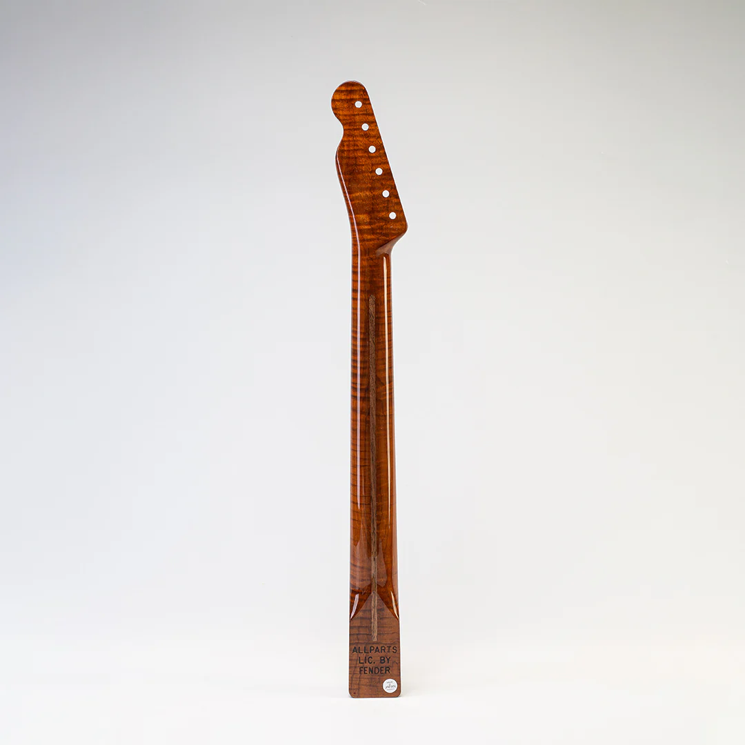 Allparts Select "Licensed by Fender®" AAA+ Roasted Flame Maple "VIN-MOD" Replacement Neck for Telecaster® - Nitro Finish - Image 2
