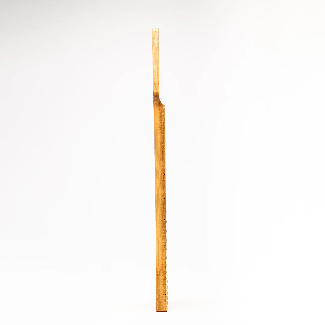 Allparts Select "Licensed by Fender®" AAA+ Roasted Flame Maple "VIN-MOD" Replacement Neck for Telecaster® - Unfinished - Chunky C Shape - Image 4