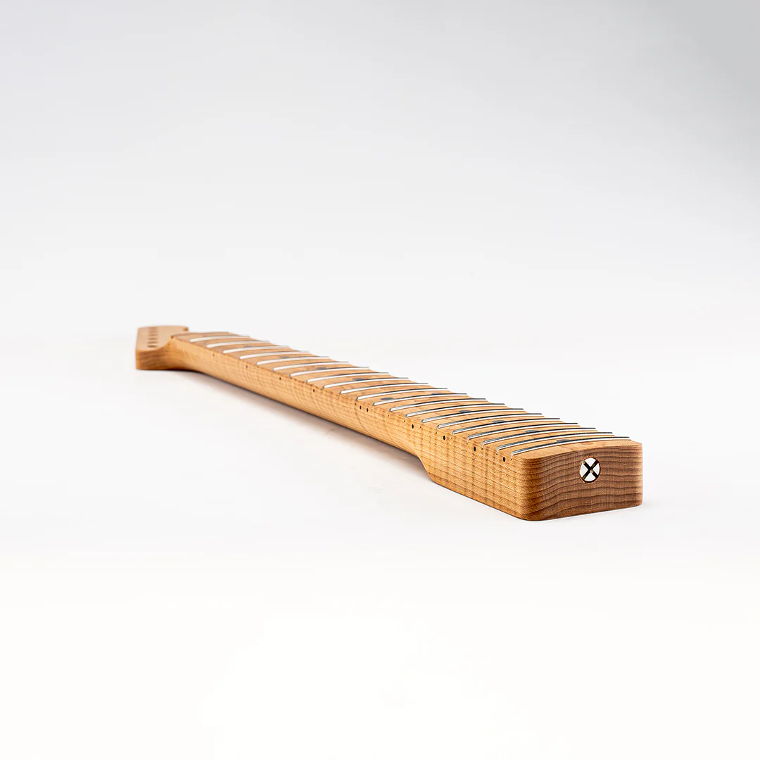 Allparts Select "Licensed by Fender®" AAA+ Roasted Flame Maple "VIN-MOD" Replacement Neck for Telecaster® - Unfinished - Chunky C Shape - Image 6