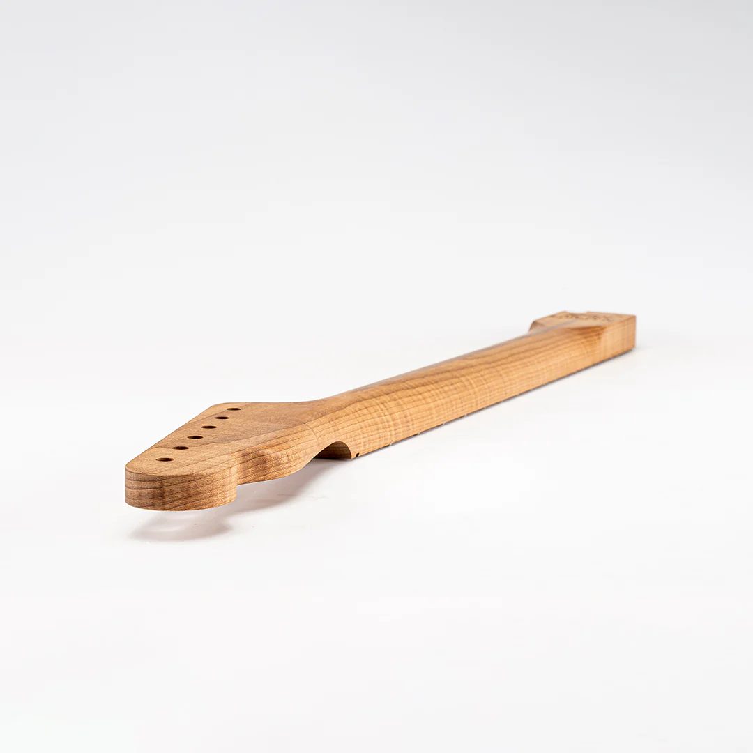 Allparts Select "Licensed by Fender®" AAA+ Roasted Flame Maple "VIN-MOD" Replacement Neck for Telecaster® - Unfinished - Chunky C Shape - Image 9