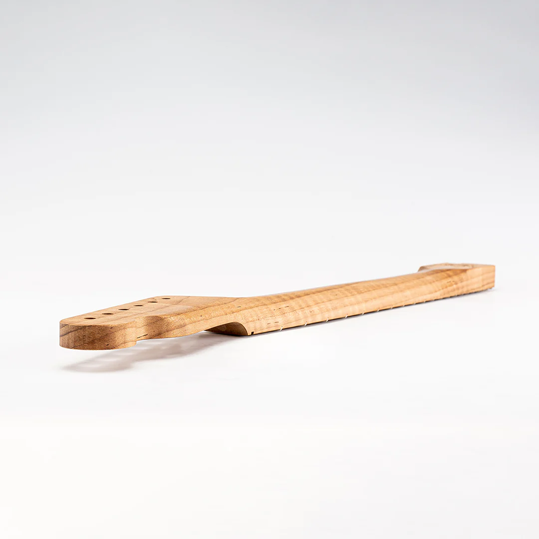 Allparts Select "Licensed by Fender®" AAA+ Roasted Flame Maple "VIN-MOD" Replacement Neck for Telecaster® - Unfinished - Soft V Shape - Image 10