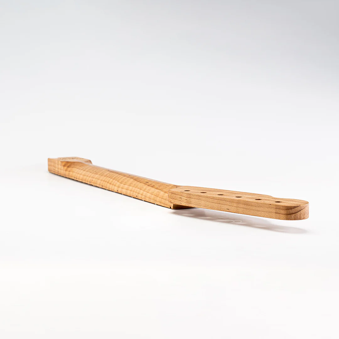 Allparts Select "Licensed by Fender®" AAA+ Roasted Flame Maple "VIN-MOD" Replacement Neck for Telecaster® - Unfinished - Soft V Shape - Image 11