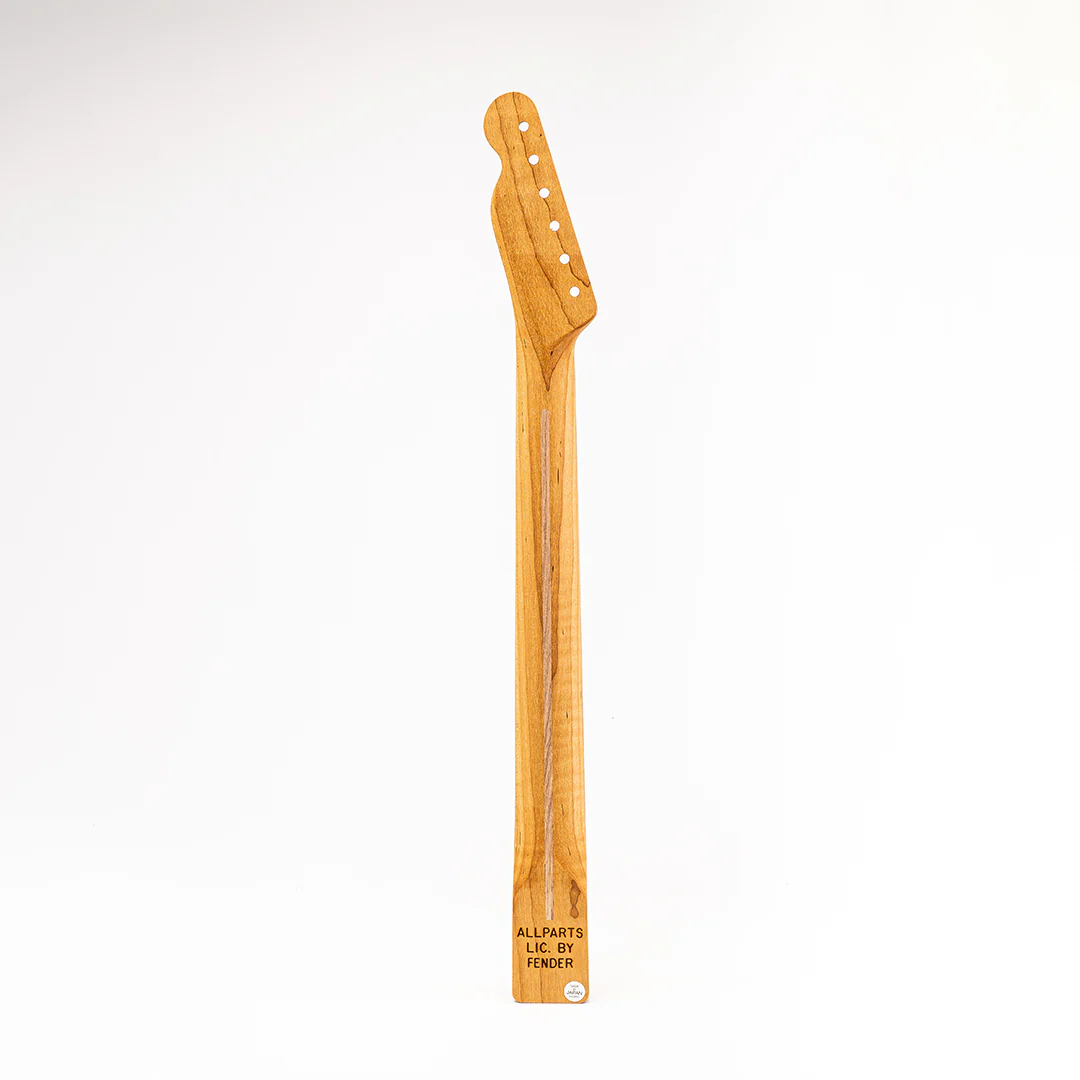 Allparts Select "Licensed by Fender®" AAA+ Roasted Flame Maple "VIN-MOD" Replacement Neck for Telecaster® - Unfinished - Soft V Shape - Image 3
