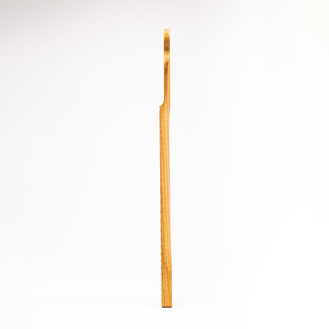Allparts Select "Licensed by Fender®" AAA+ Roasted Flame Maple "VIN-MOD" Replacement Neck for Telecaster® - Unfinished - Soft V Shape - Image 4