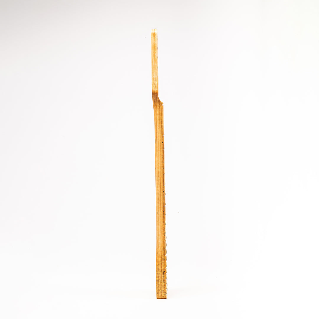 Allparts Select "Licensed by Fender®" AAA+ Roasted Flame Maple "VIN-MOD" Replacement Neck for Telecaster® - Unfinished - Soft V Shape - Image 5