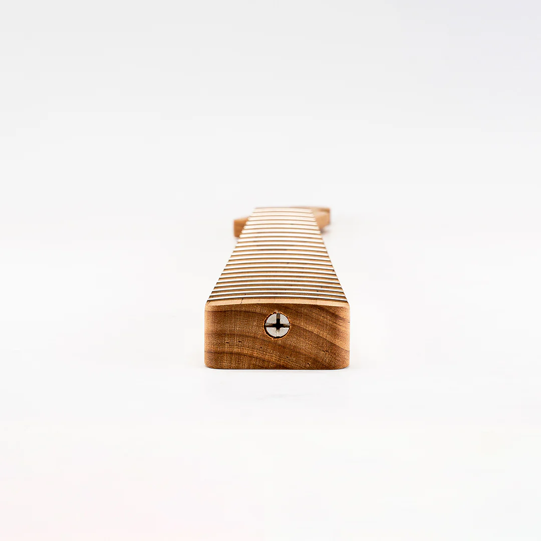 Allparts Select "Licensed by Fender®" AAA+ Roasted Flame Maple "VIN-MOD" Replacement Neck for Telecaster® - Unfinished - Soft V Shape - Image 6