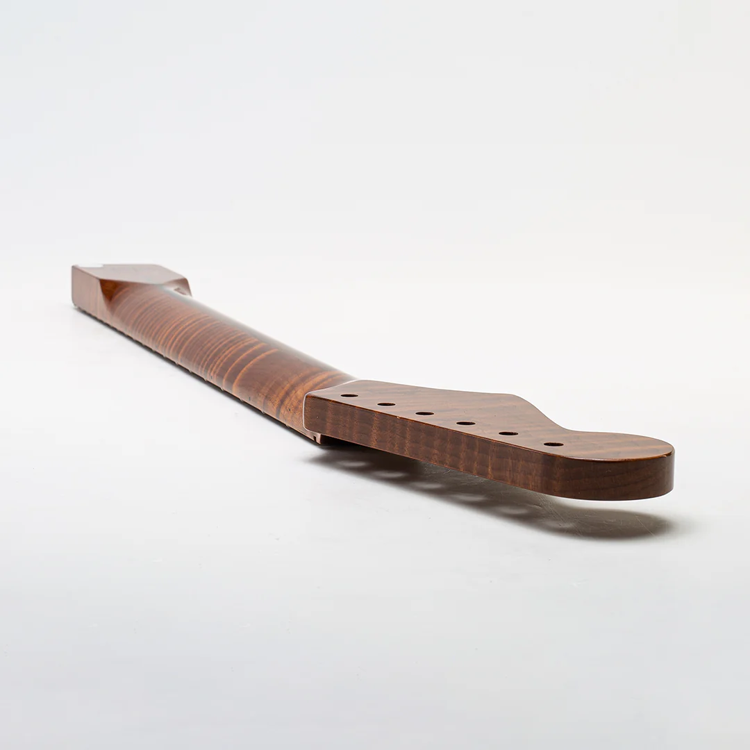 Allparts Select "Licensed by Fender®" AAA+ Roasted Flame Maple Vintage Spec Replacement Neck for Stratocaster® - Nitro Finish - Soft V Shape - Image 10
