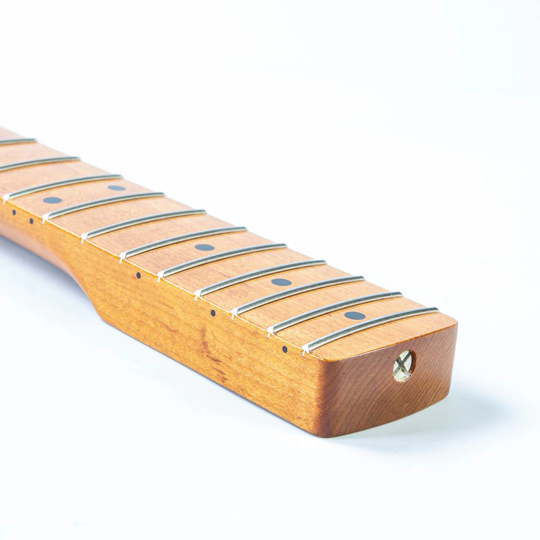 Allparts Select Replacement Mustang Bass Neck Roasted Maple - Licensed by Fender - Image 4