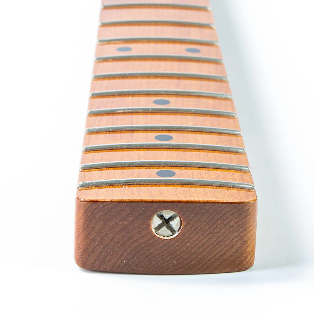 Allparts Select Replacement Mustang Bass Neck Roasted Maple - Licensed by Fender - Image 5