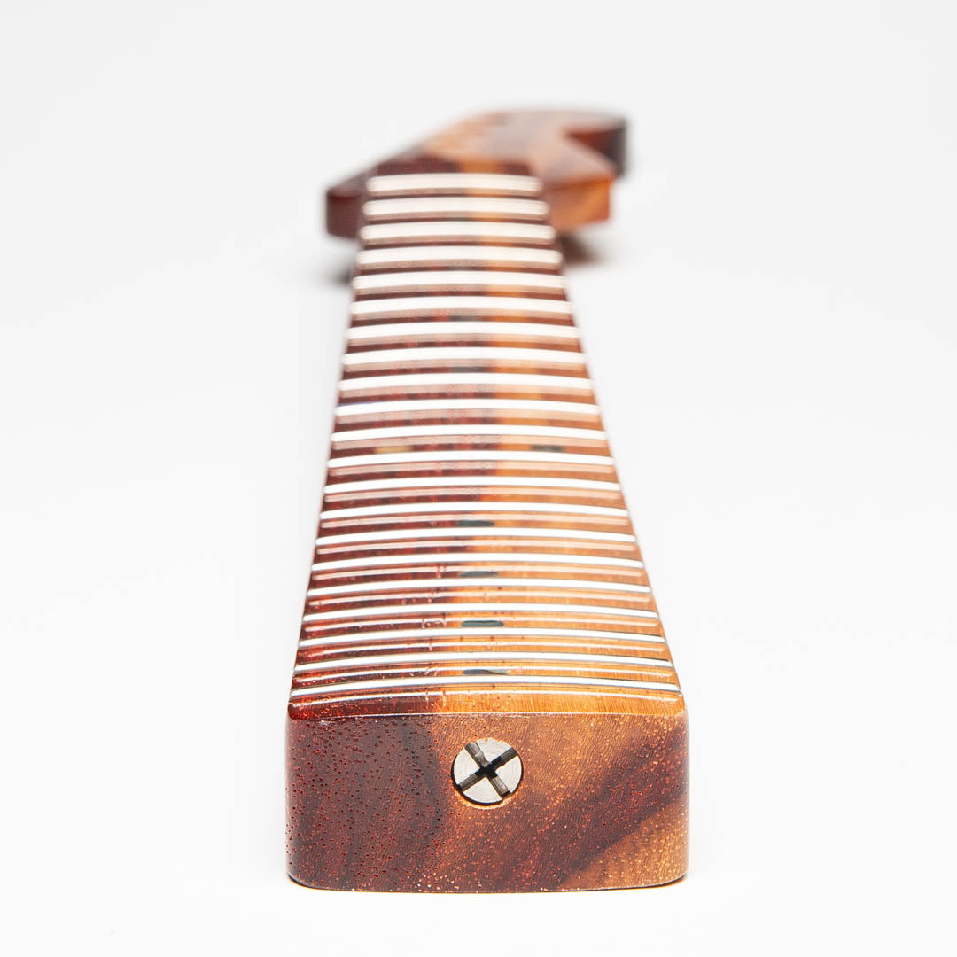 Allparts Select 1-Piece Padauk Bariole "VIN-MOD" Replacement Neck for Strat - Licensed by Fender - Image 4