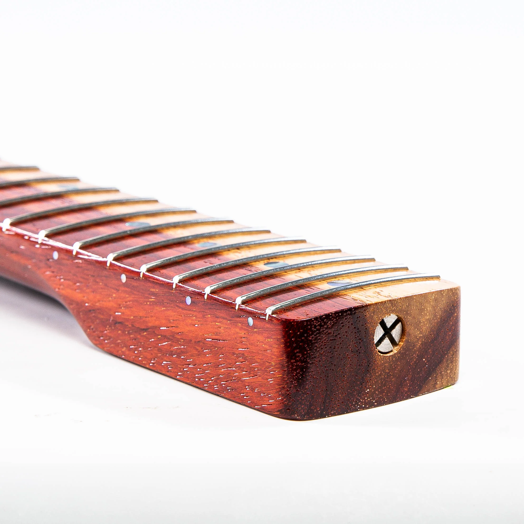 Allparts Select 1-Piece Padauk Bariole "VIN-MOD" Replacement Neck for Strat - Licensed by Fender - Image 5