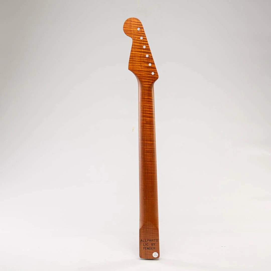 Allparts Select Tribute Series "Pride and Joy" Replacement Strat Neck AAA+ Roasted Flame Maple - Licensed by Fender - Image 3