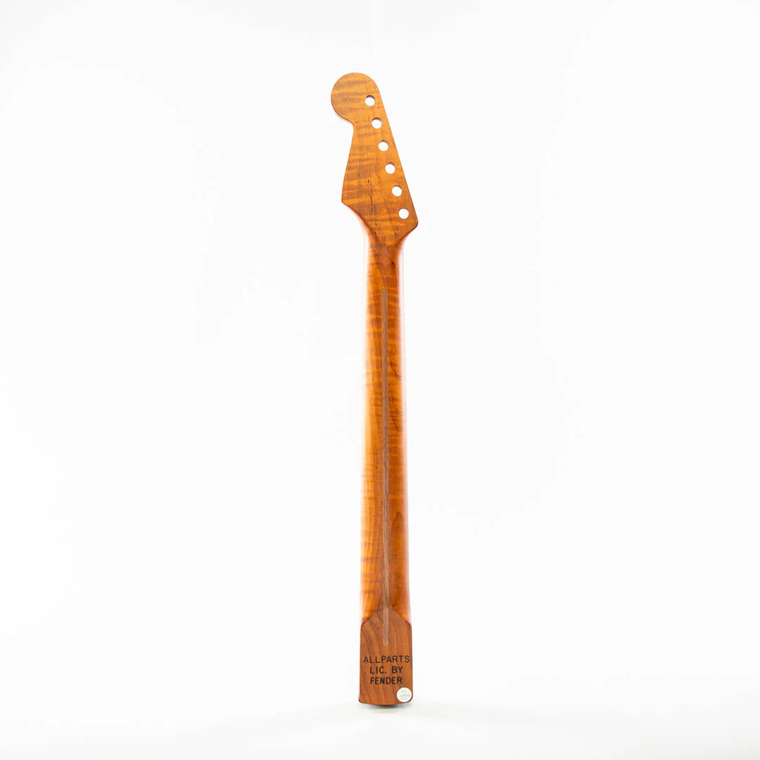 Allparts Select Tribute Series "1984" Replacement Strat Neck AAA+ Roasted Flame Maple - Licensed by Fender - Image 3