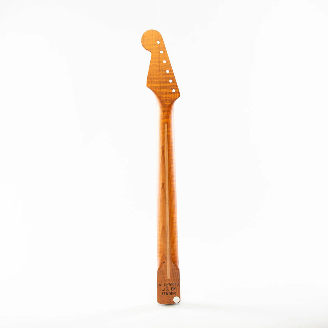 Allparts Select Tribute Series "Layla" Replacement Strat Neck AAA+ Roasted Flame Maple - Licensed by Fender - Image 3