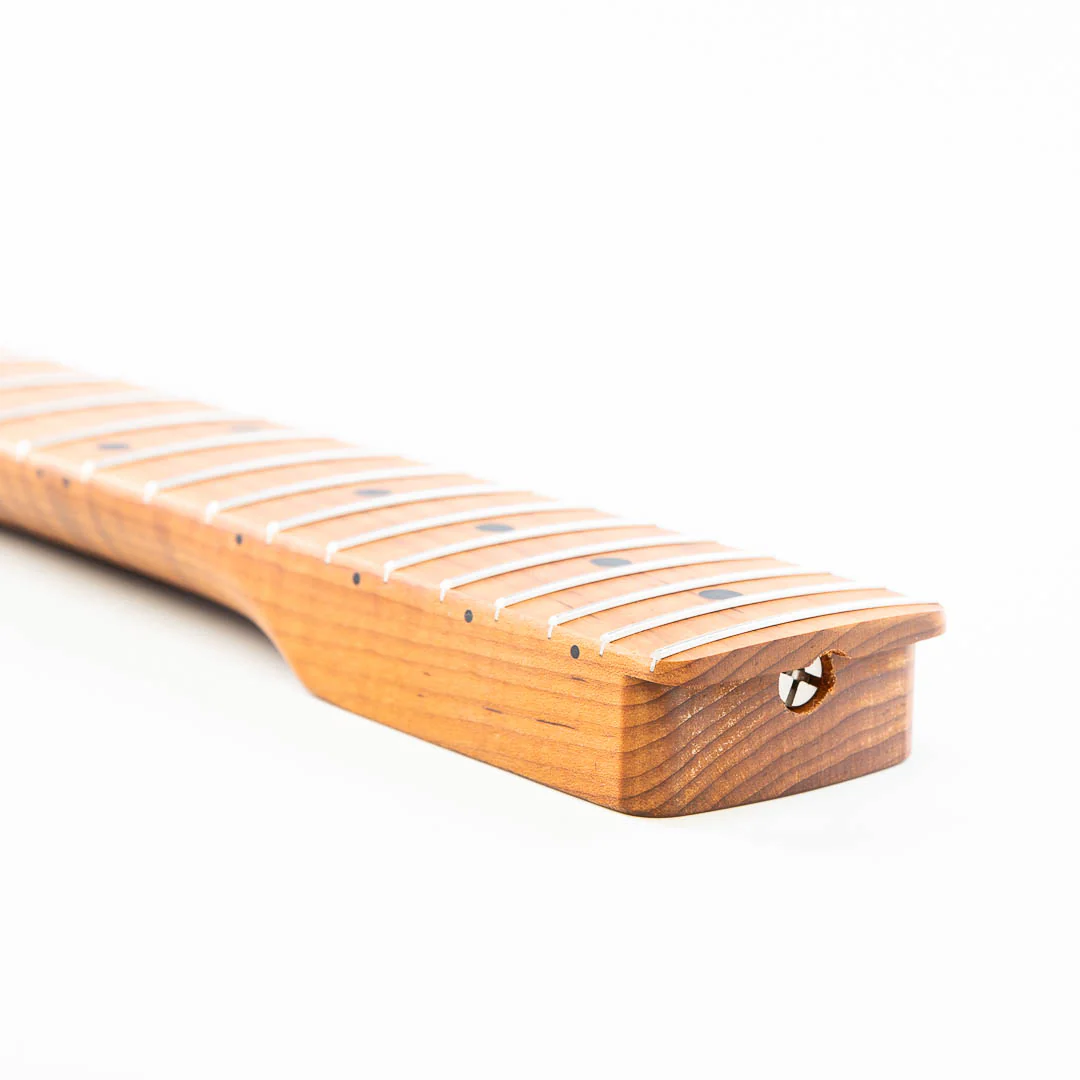 Allparts Select Tribute Series "Layla" Replacement Strat Neck AAA+ Roasted Flame Maple - Licensed by Fender - Image 4