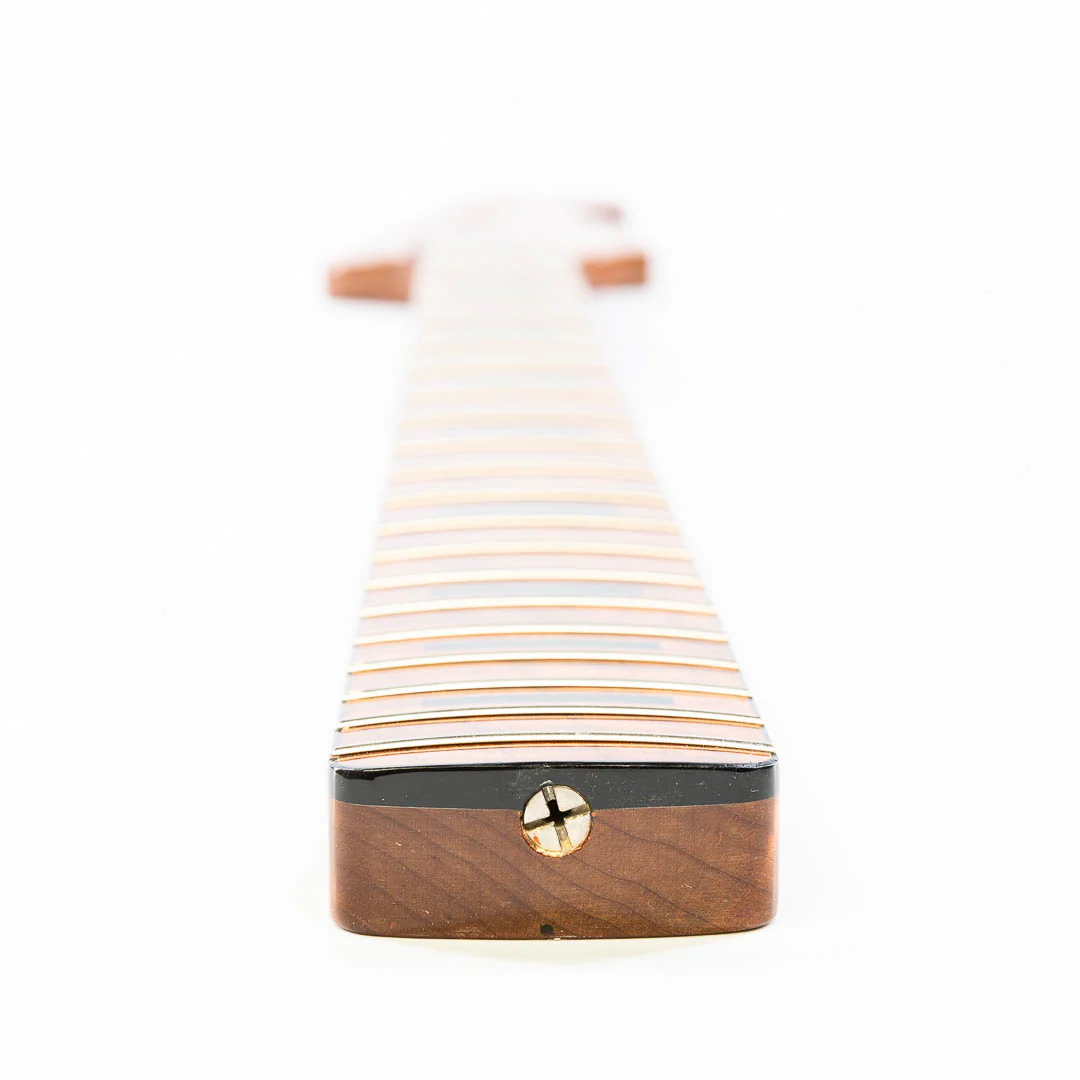 Allparts Select Tribute Series "Tom Sawyer" Replacement Jazz Bass Neck AAA+ Roasted Flame Maple - Licensed by Fender - Image 5