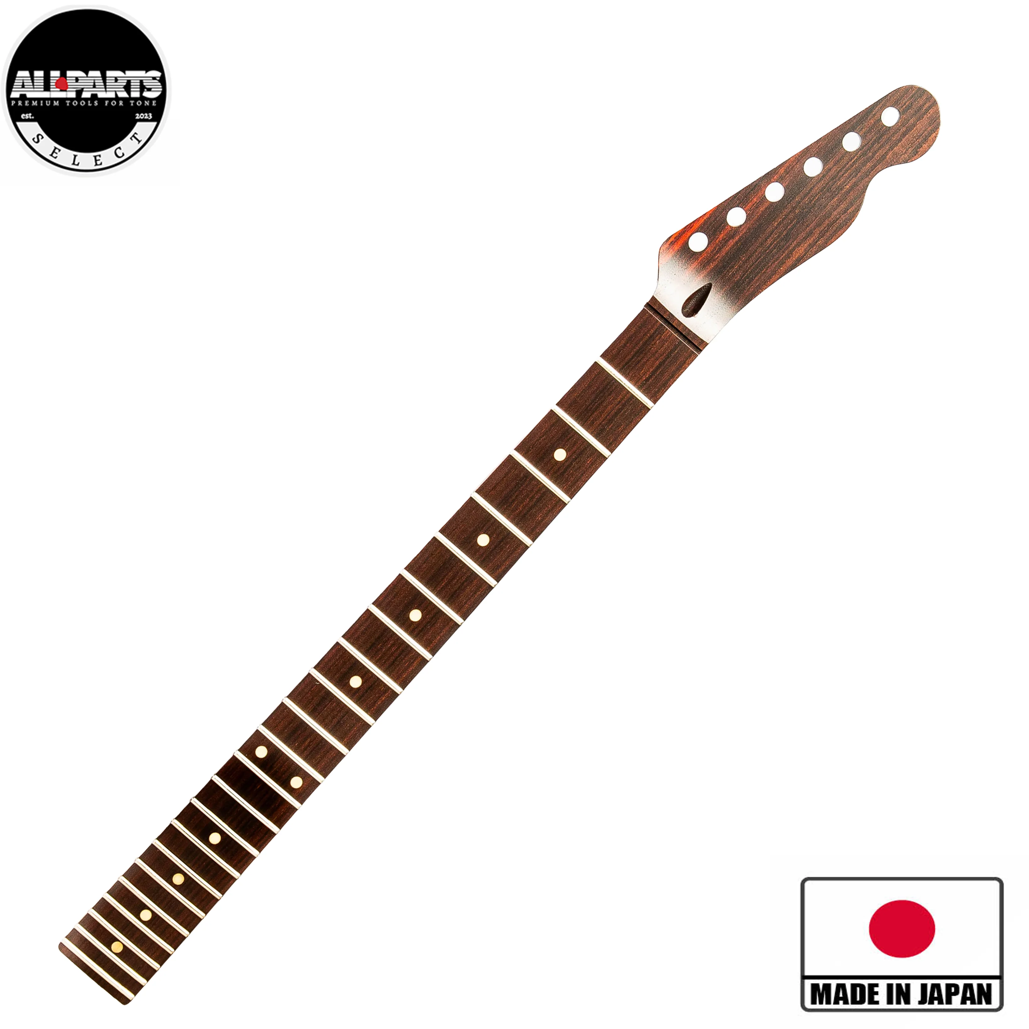 Allparts Select 1-Piece Rosewood "ULTRA-MOD" Replacement Neck for Tele, 22 frets – Licensed by Fender