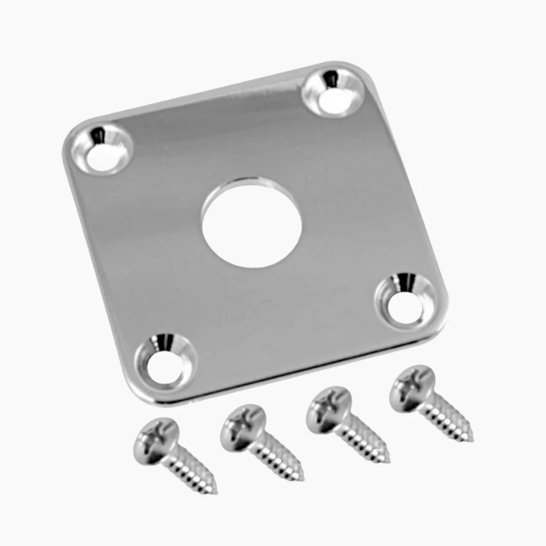 Square Jackplate for Les Paul Nickel - Image 4