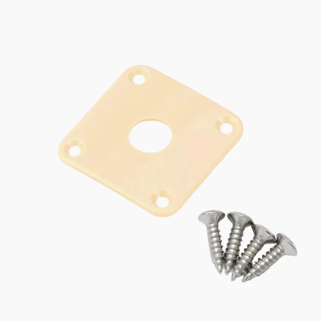 Square Jackplate for Les Paul Nickel - Image 5