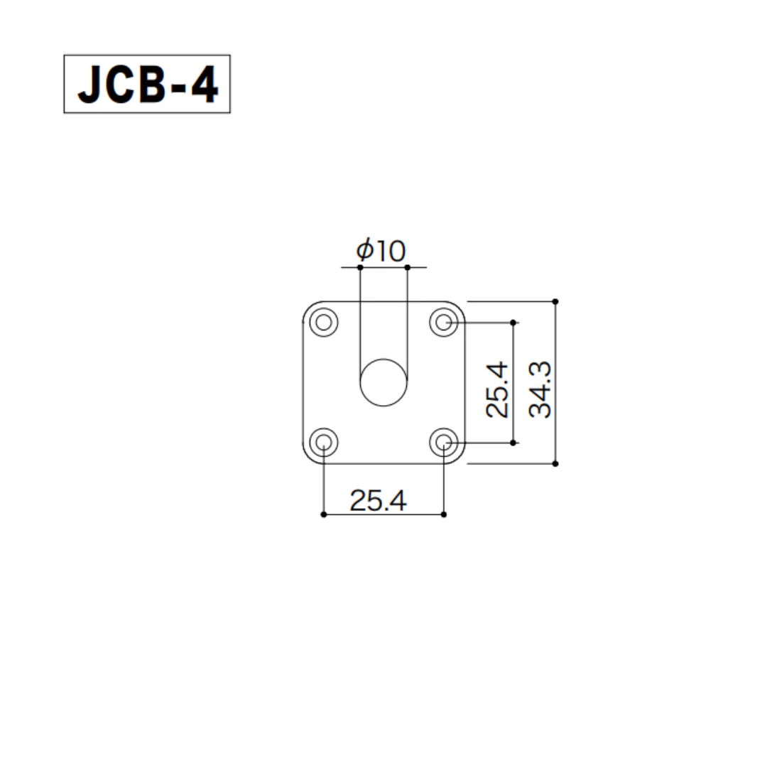 Square Jackplate for Les Paul Nickel - Image 8