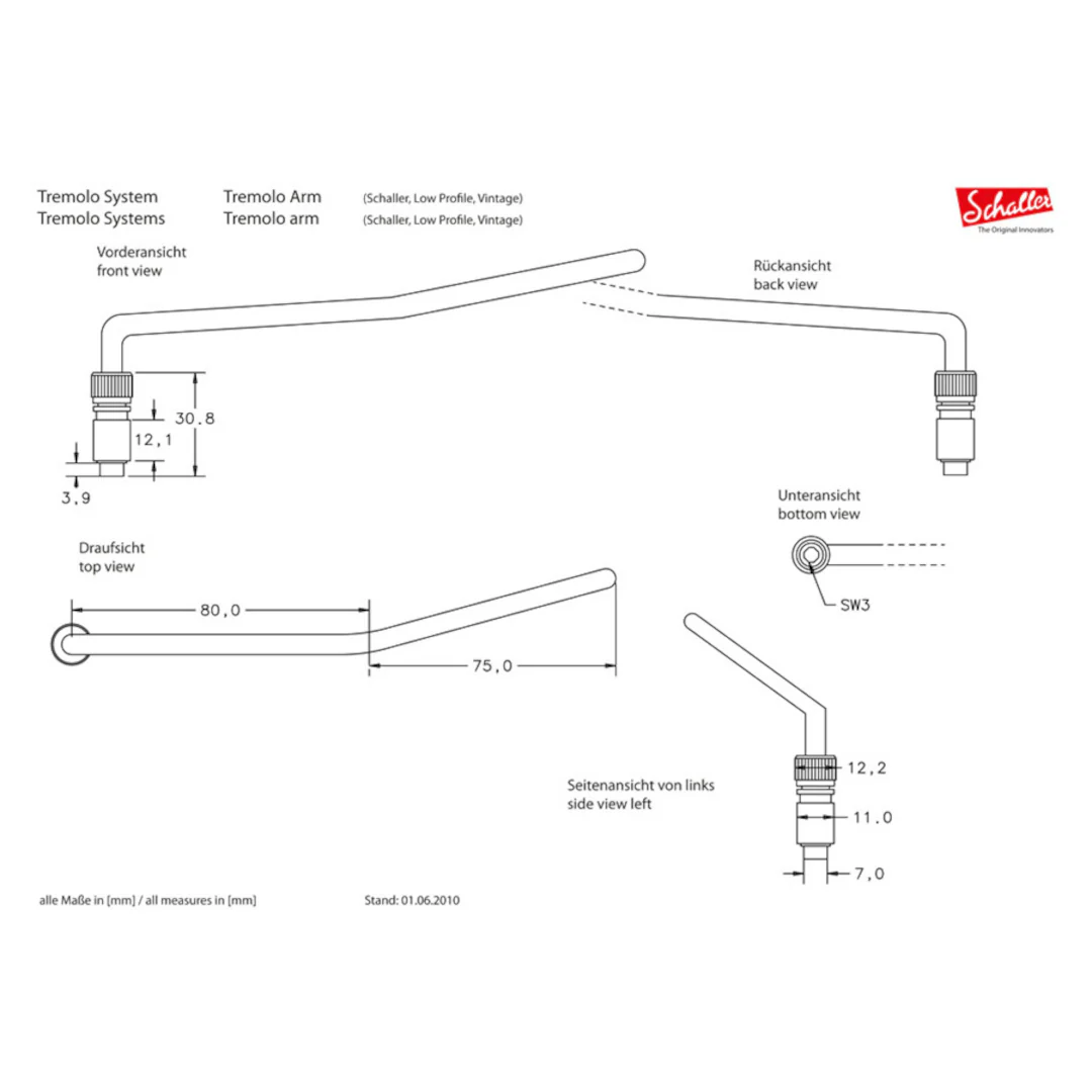 Schaller Retro Tremolo Arm for Floyd Rose® - Image 5