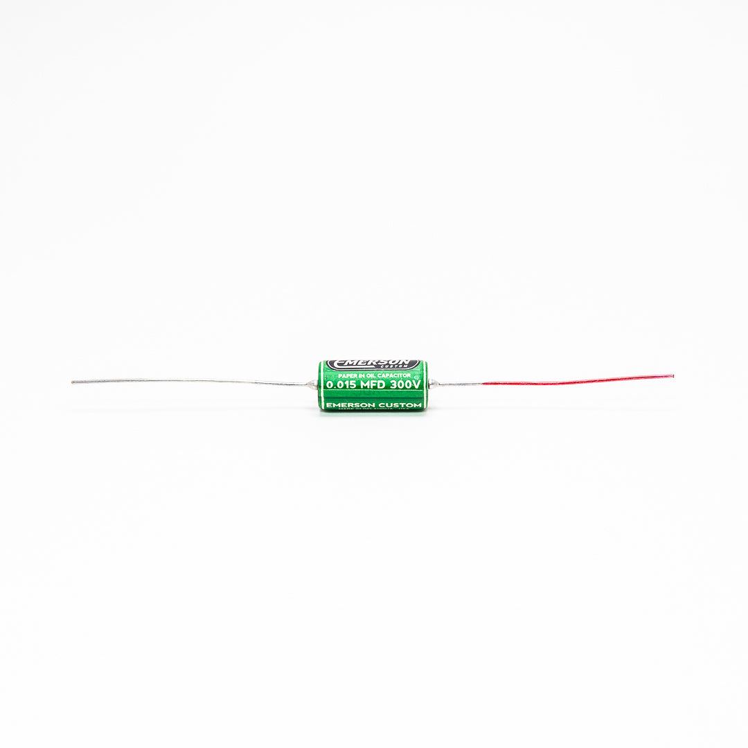 Emerson Custom Paper-in-Oil Capacitors - 0.015uf, Green & Cream - Image 2