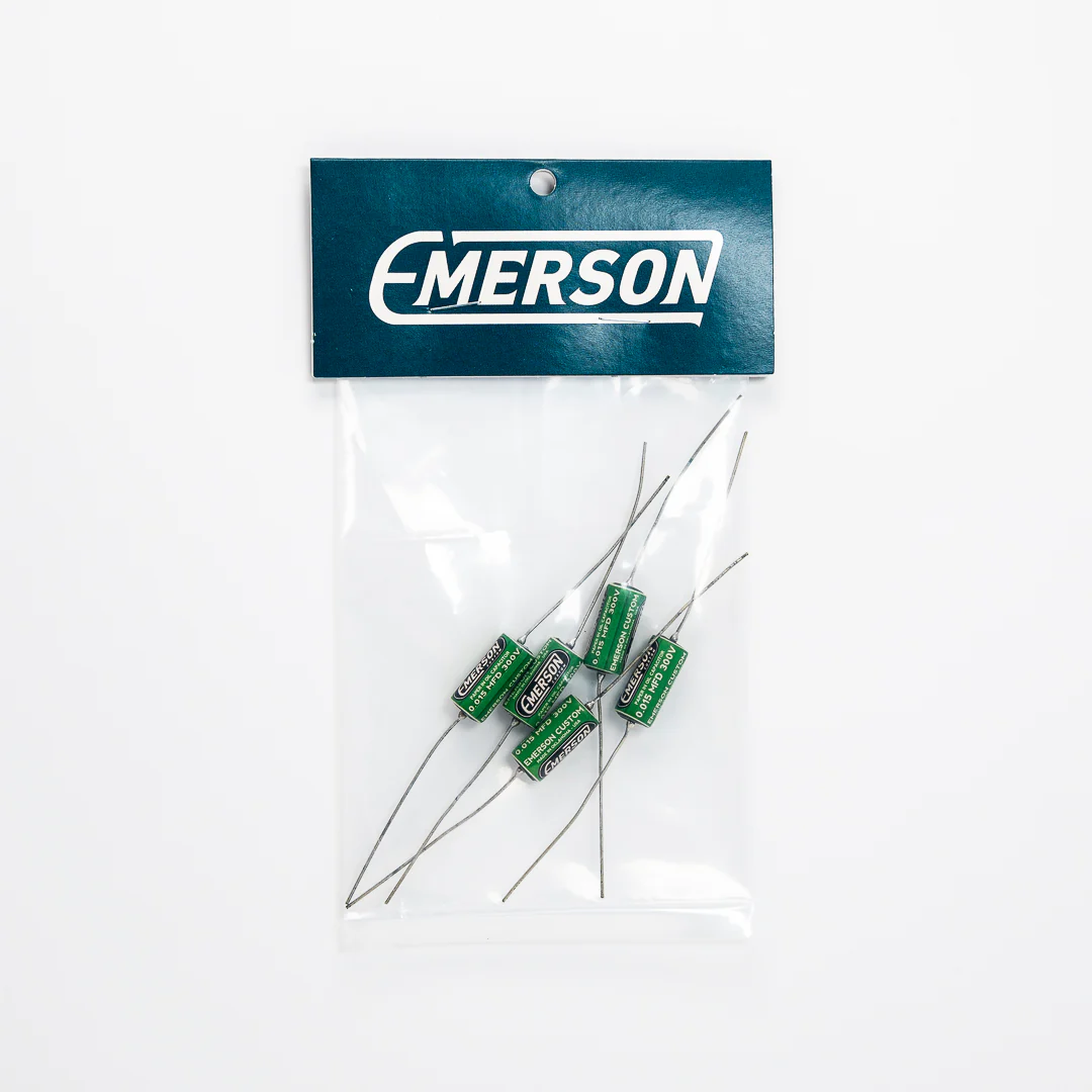 Emerson Custom Paper-in-Oil Capacitors - 0.015uf, Green & Cream - Image 3