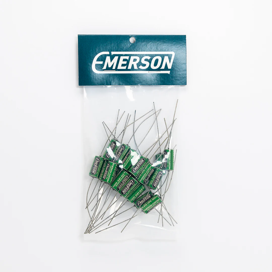 Emerson Custom Paper-in-Oil Capacitors - 0.015uf, Green & Cream - Image 4