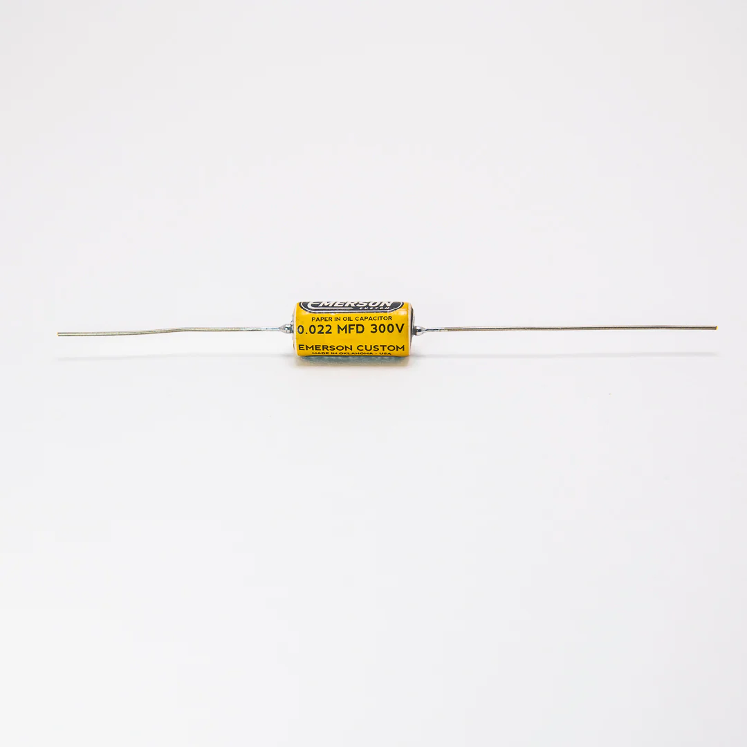 Emerson Custom Paper-in-Oil Capacitors - 0.022uf, Yellow & Cream - Image 2
