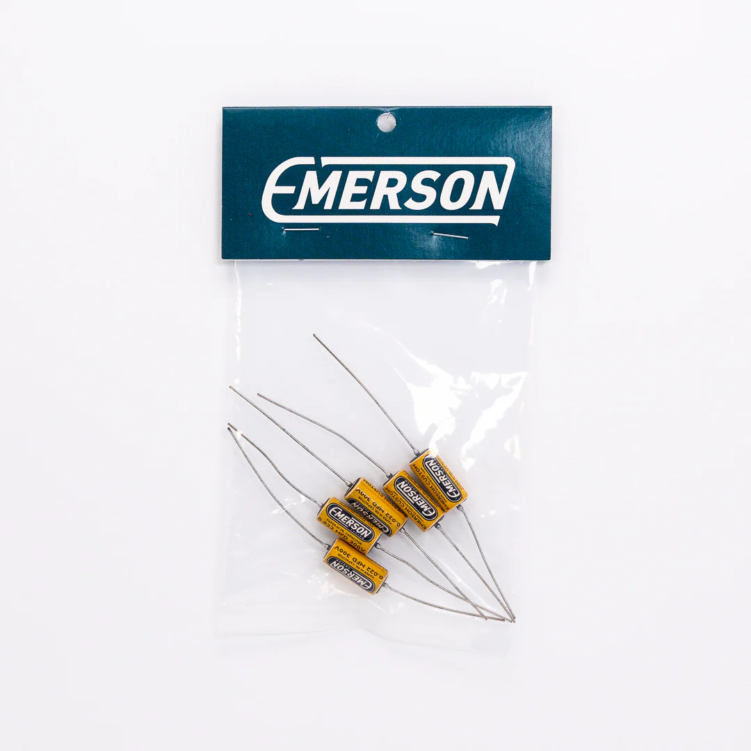 Emerson Custom Paper-in-Oil Capacitors - 0.022uf, Yellow & Cream - Image 3