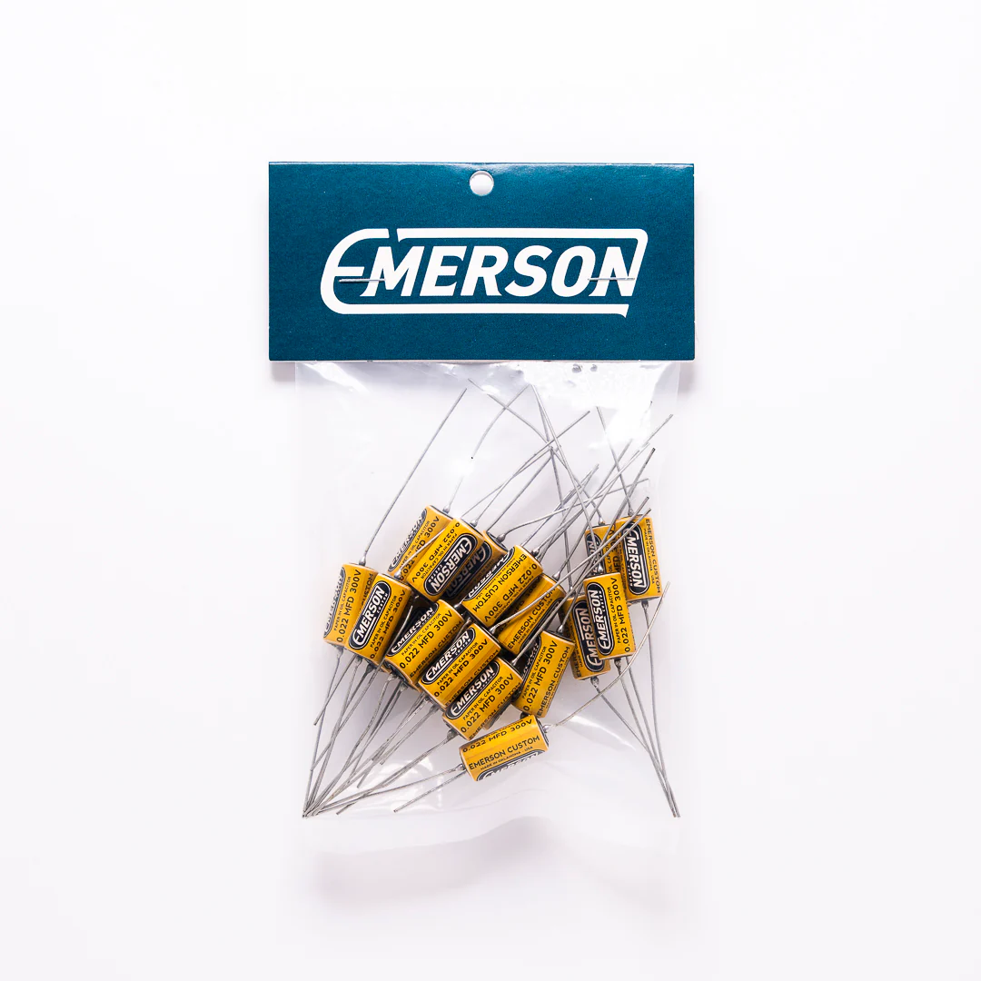 Emerson Custom Paper-in-Oil Capacitors - 0.022uf, Yellow & Cream - Image 4