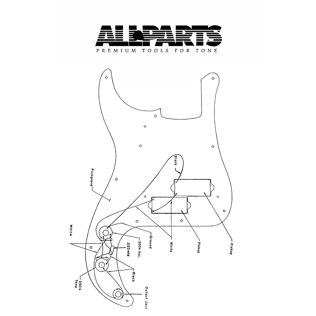 Allparts Wiring Kit for Precision Bass - Image 2